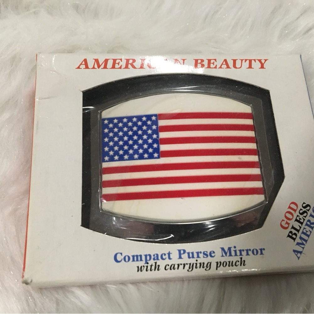 American Beauty Compact Purse Mirror